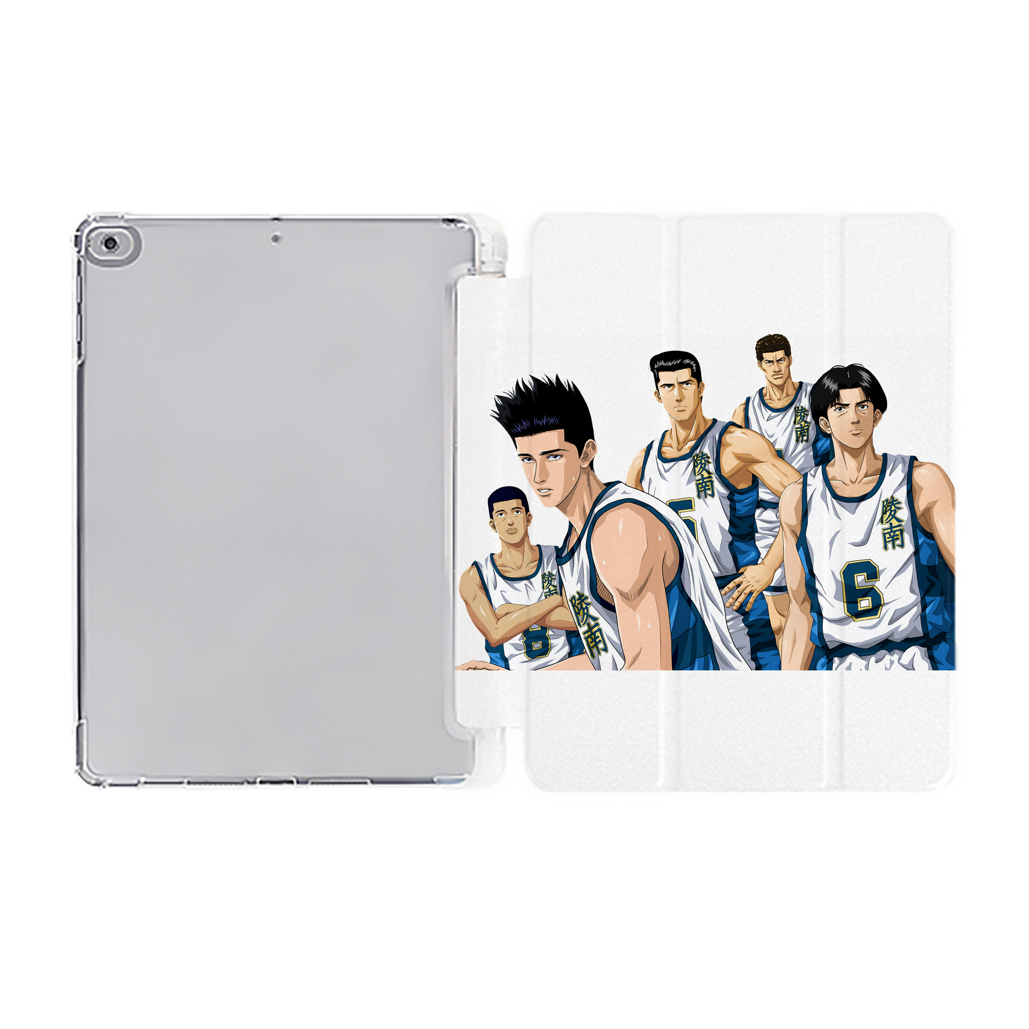 （画像用） SLAM DUNK／スラムダンク IPad ケース ペン収納付き 三つ折りスタンド PUレザー×シリコン 対応機種9.5/10.5/10.9インチ